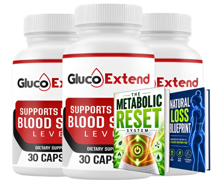 Gluco Extend 3 Bottles package